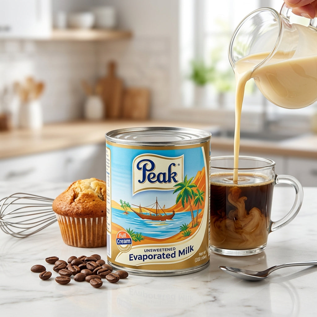 Peak Full Cream Unsweetened Evaporated