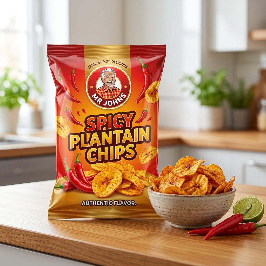 Mr Johns Spicy Plantain Chips