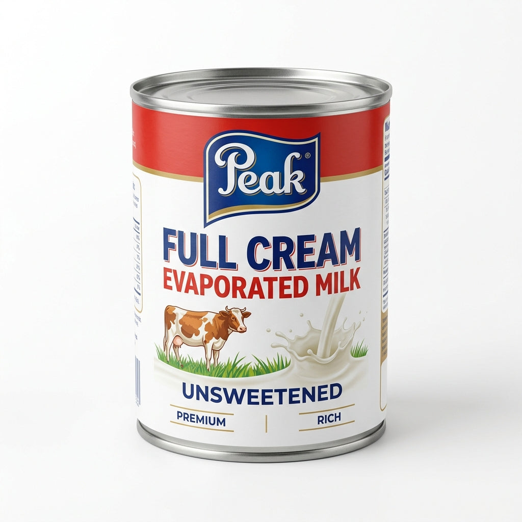 Peak Full Cream Unsweetened Evaporated