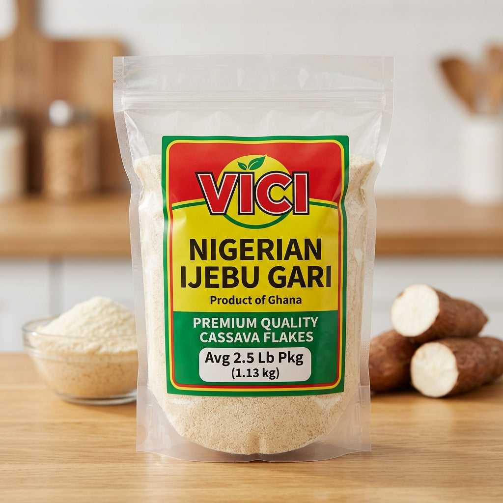 Vici White Gari Product of Ghana